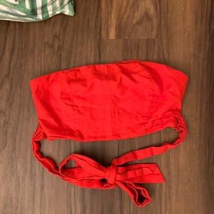 Cross Wrap Bandeau Top